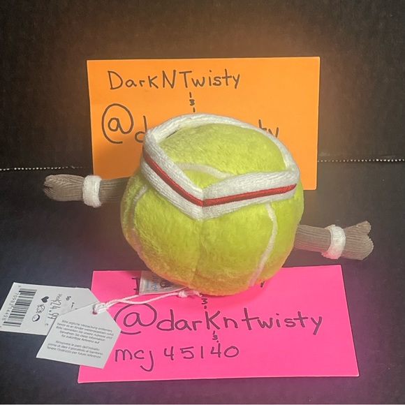 RETIRED 1 BNWT JELLYCAT AMUSEABLE TENNIS BALL ADORABLE PLUSH - Picture 4 of 10